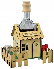 Gadget - Home Housewarming Toast na vlastnej karafe s pohármi, 6 ks Prívesok zadarmo